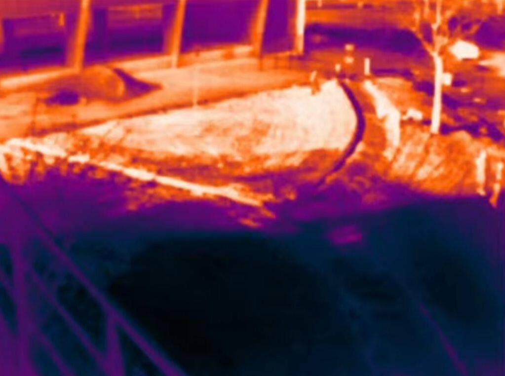 Setting up livestream heat camera for architect Rodrigo Delso